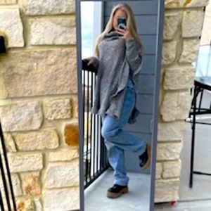 Oversize Open Knit Sweater